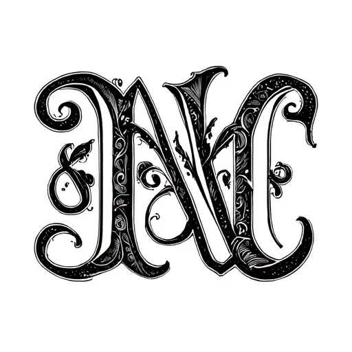 Lettering M And C Initial Letters