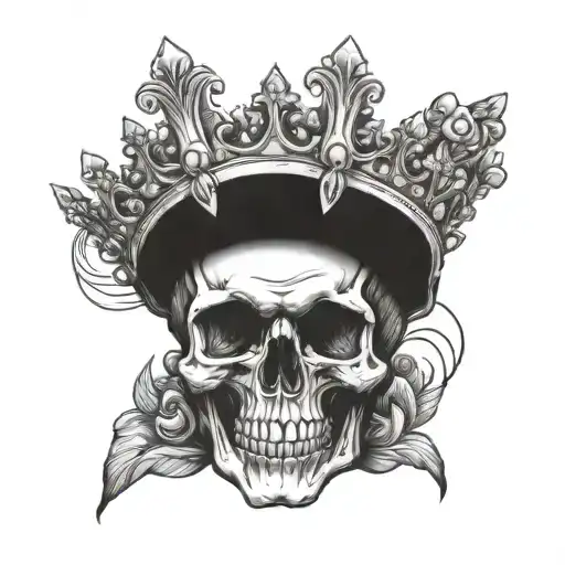 Blind Skull Wearing Crown