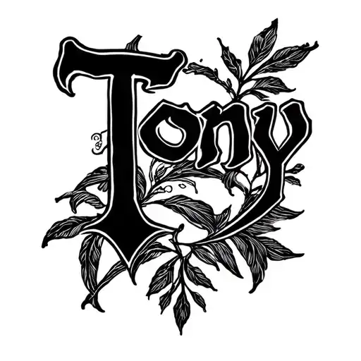 My Name Tony Front And Backwards In One Name
