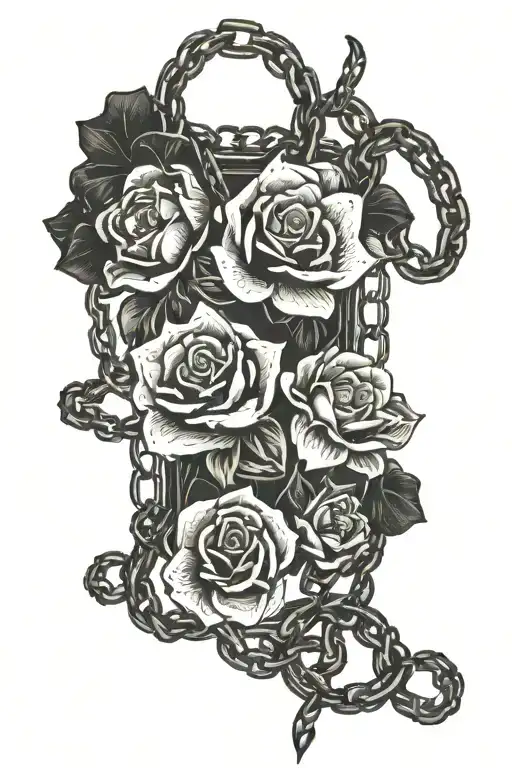 Gothic Chains And Flowers