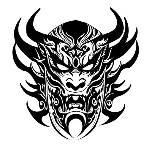 Japanese Oni Mask
