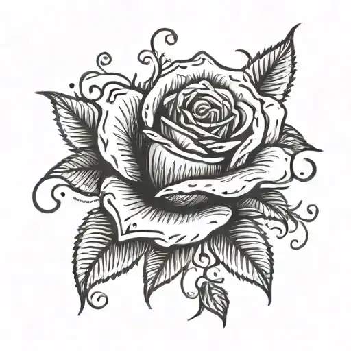 Rose With Musical Notes