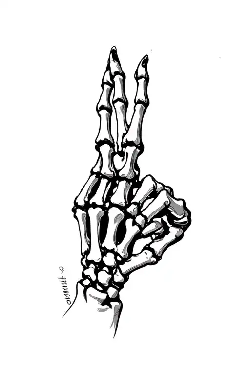 Pinky Promise Skeleton Hand