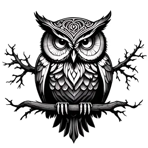 Gothic Inspired Owl