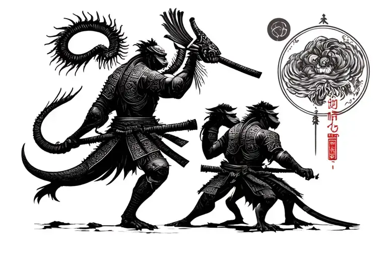 Theory Of Evolution But Represented By A Samurai