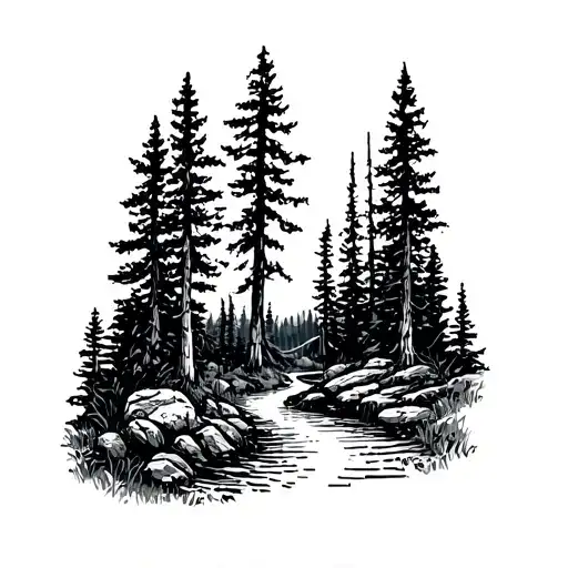 Hiking Trail Around Lake