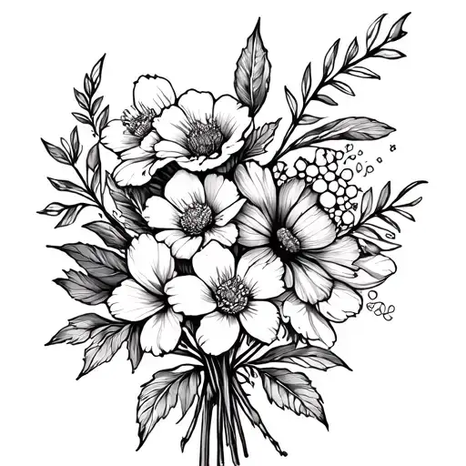 Birth Flower Bouquet