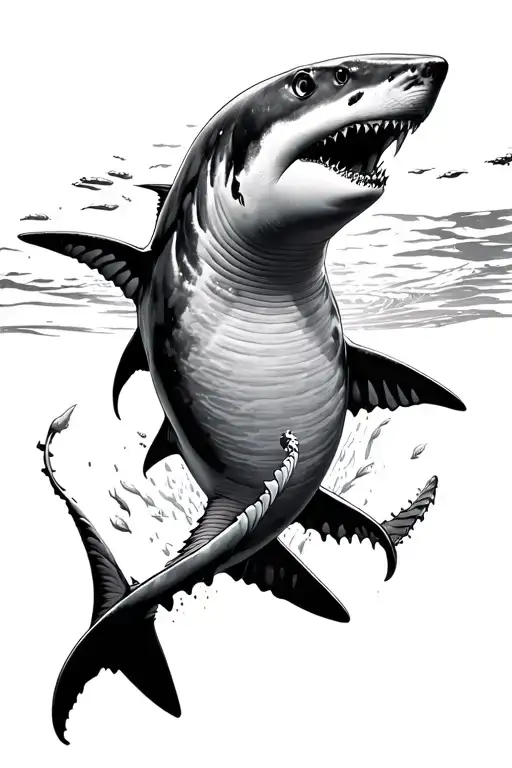 Shark Swimming Underwater