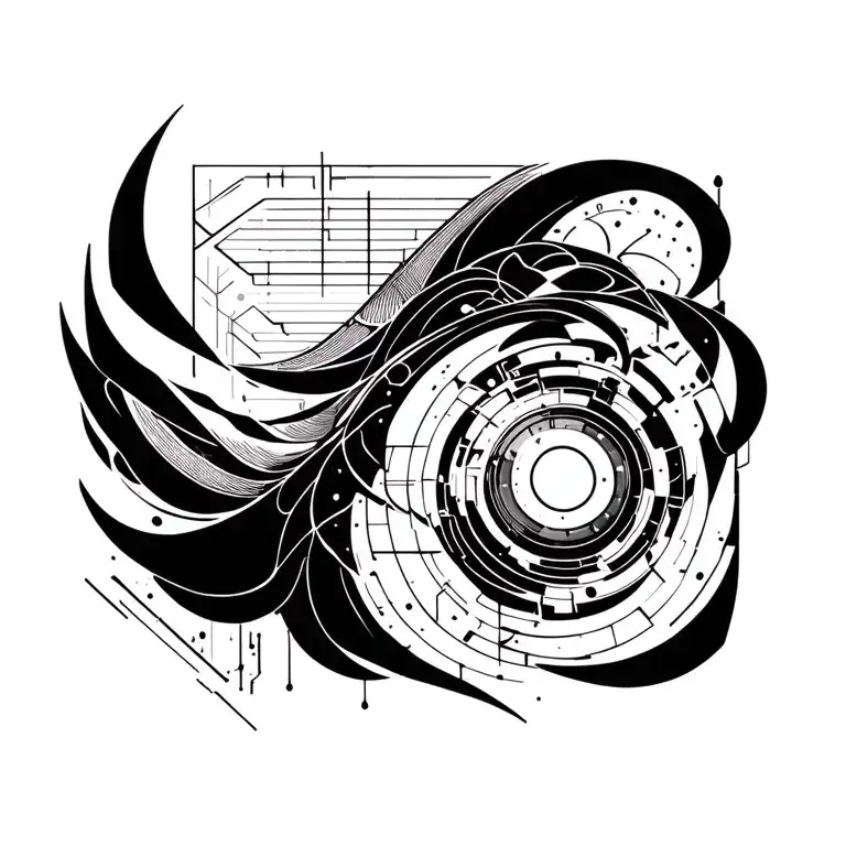 Cyberpunk Pattern Forming The Shape