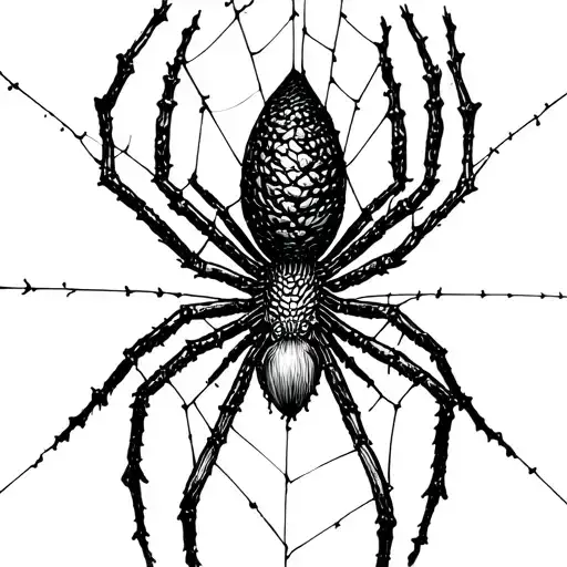 Melty Spider Web With A Spider