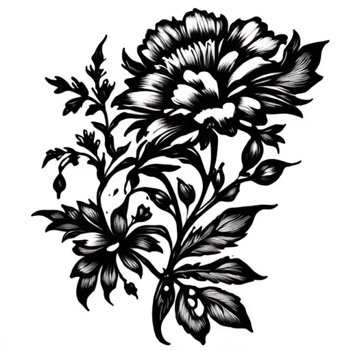 Negative Space Floral Patterns