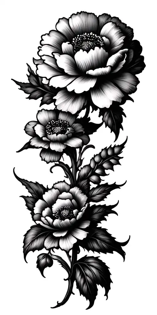 Negative Space Floral Patterns