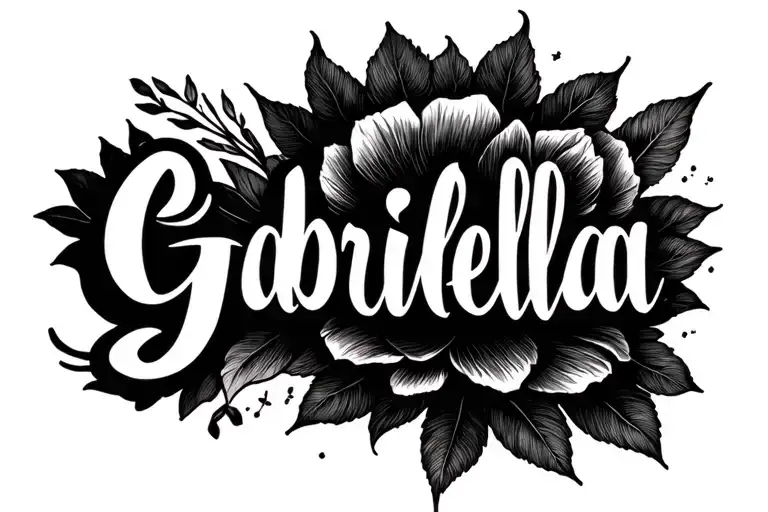 The Name Written Gabriella By Itself