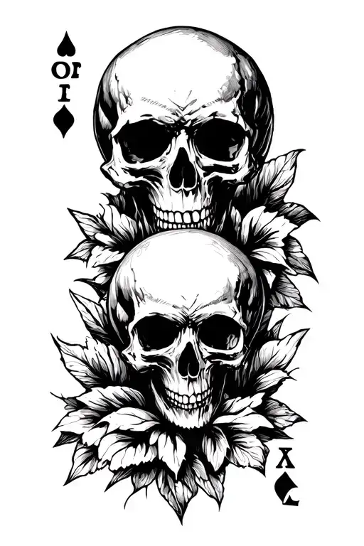 Spades And Skull