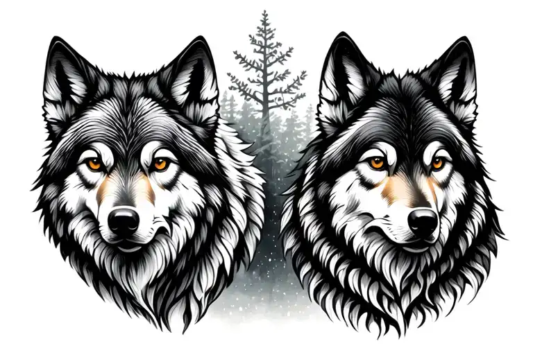 Woodland And Wolf