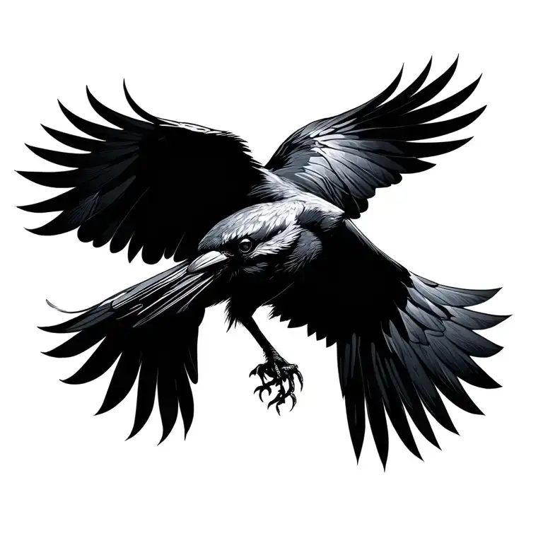 Crow Flying