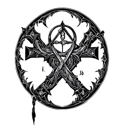 Alpha Omega Cross In The Middle