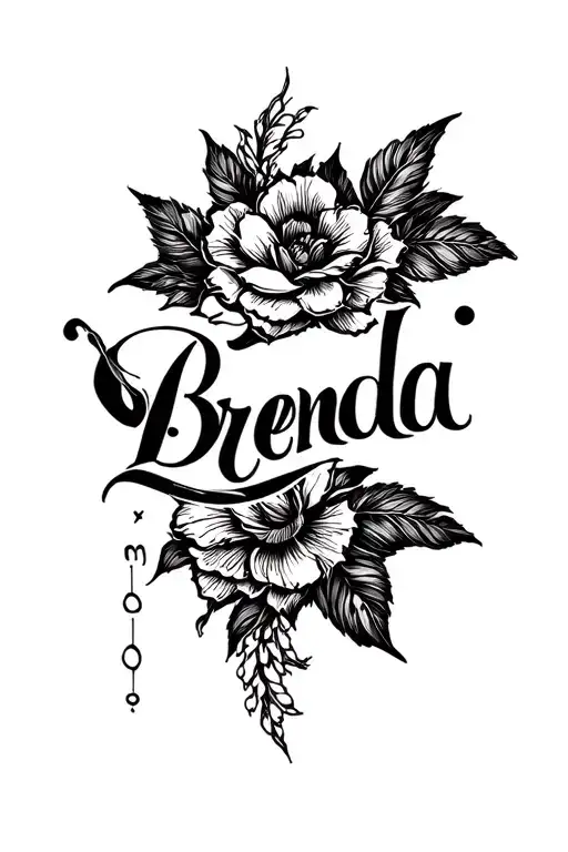Brenda Name Tattoo Sleeve