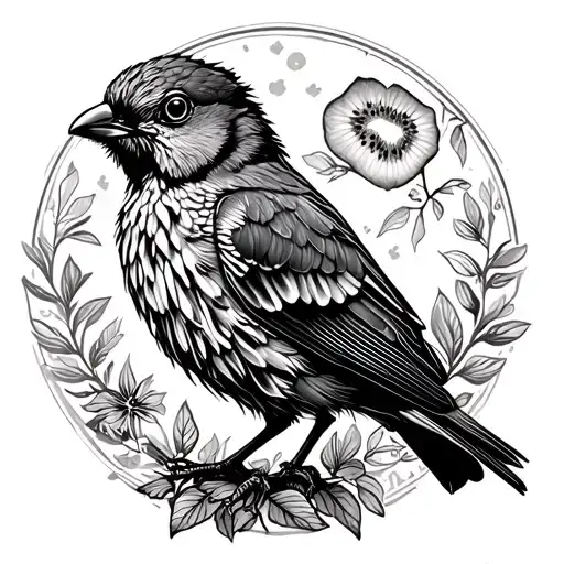 Kiwivogel With Backpack