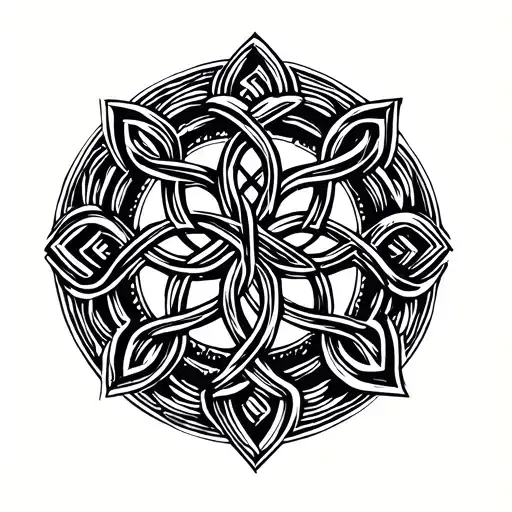 Circular Celtic Knot Band