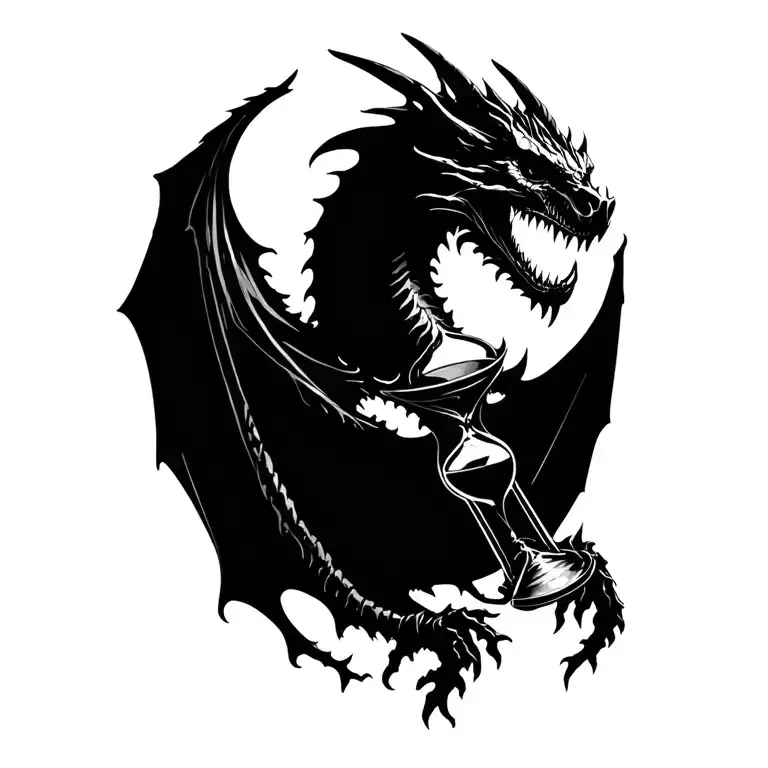 Death Reaper Dragon Hourglass