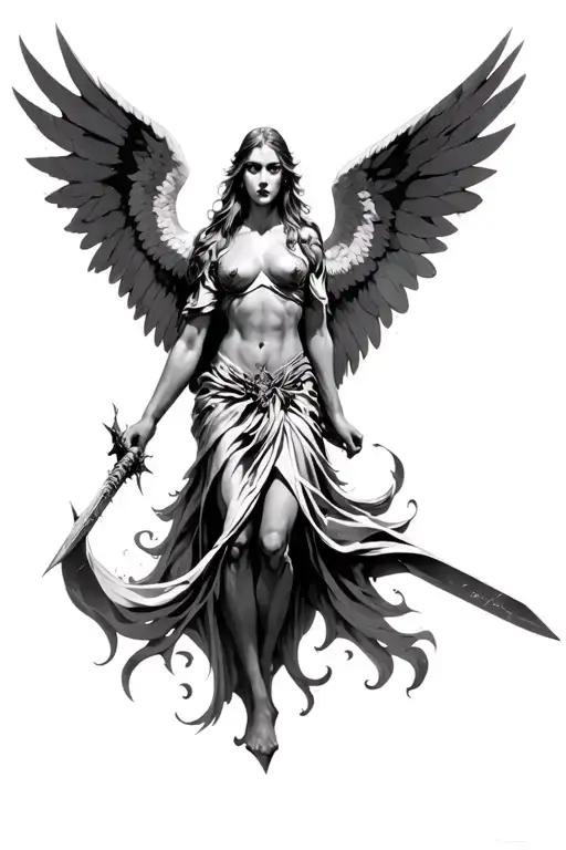 Archangel Slaying Satin