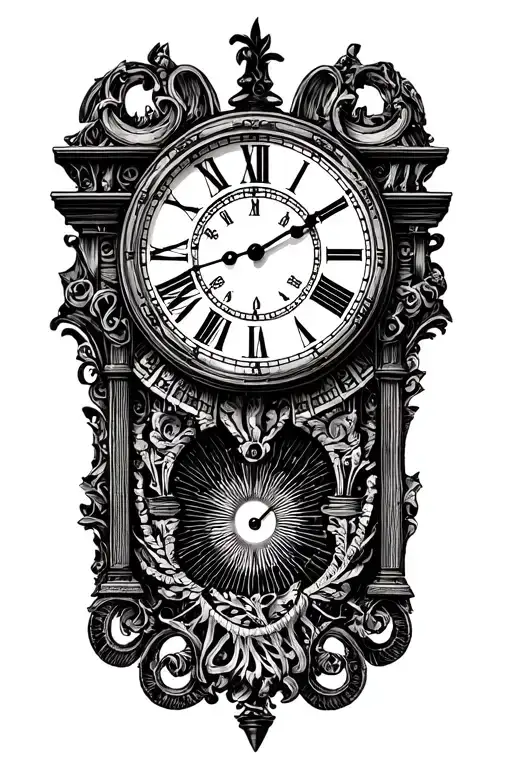 Clock With Roman Numerals