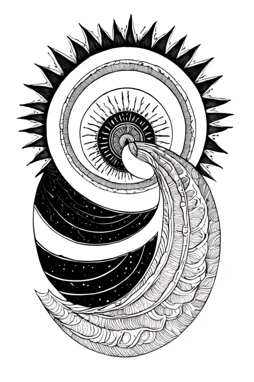 Kundalini Spiral With Halo
