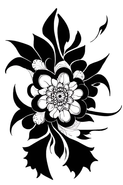 Mandala Design Incorporating Elements