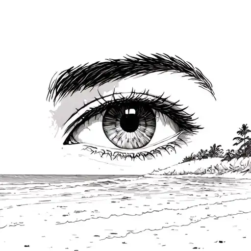 Eyes On A Beach