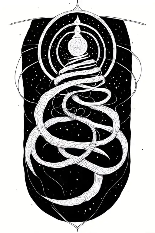 Kundalini Spiral With Halo