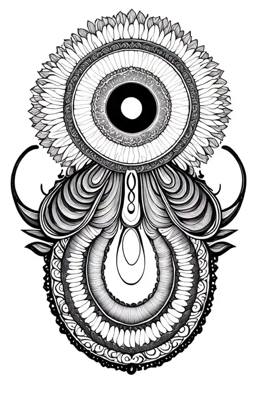Kundalini Spiral With Halo