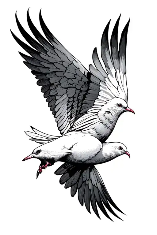 Biblical Dove Flying