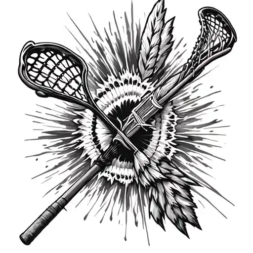 Indian Lacrosse Stick Merged