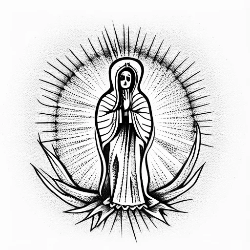 Virgin Of Guadalupe Skeleton