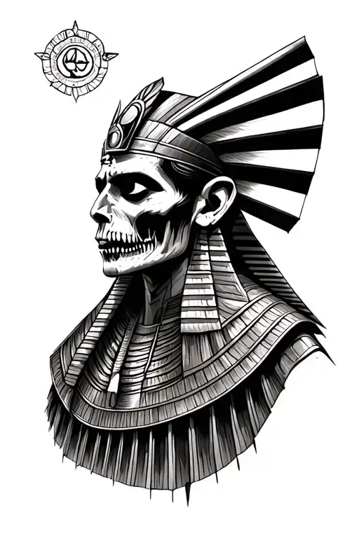 Decaying Zombified Egyptian God