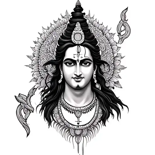 Lord Shivji Religious Tattoo For My Chest