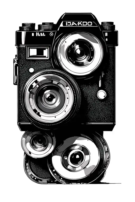 Camera With Film Reels