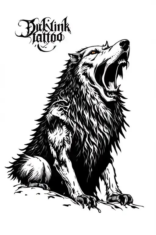 Grim Reaper Wolf Howling