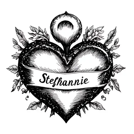 A Heart With The Name Stefanie