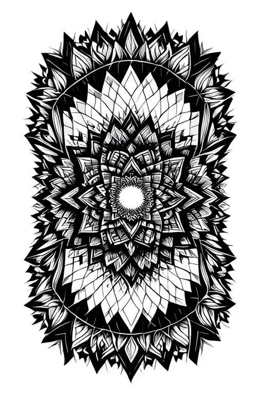 Geometric Pattern Forming The Shape