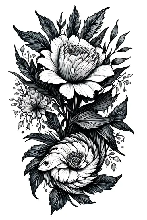 March Flower And Pisces