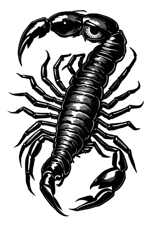 A Scorpion With A Black Eye