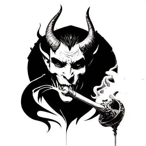 Devil Smoking