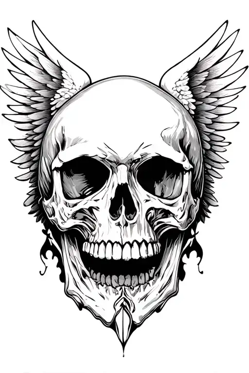 Skull With Wings