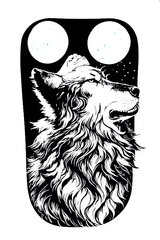 Wolf Howling At The Moon