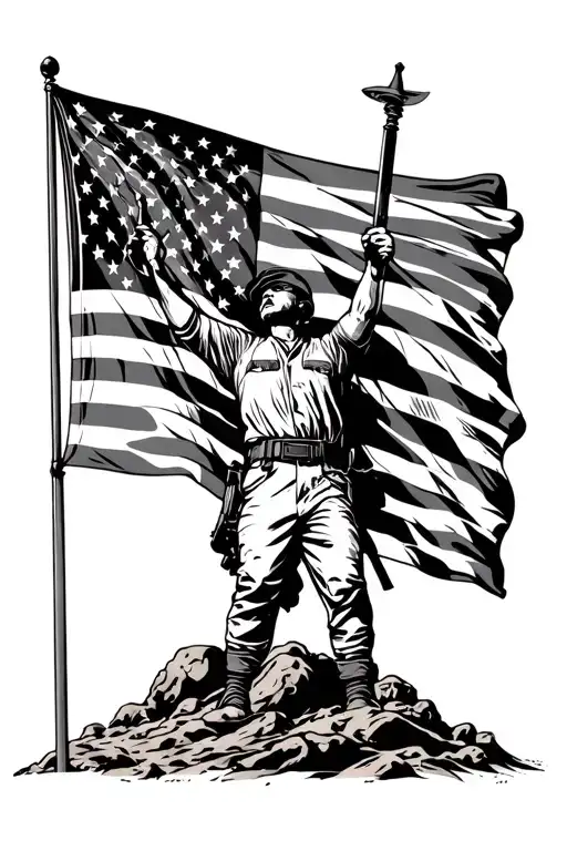 Iwo Jima Flag Raising