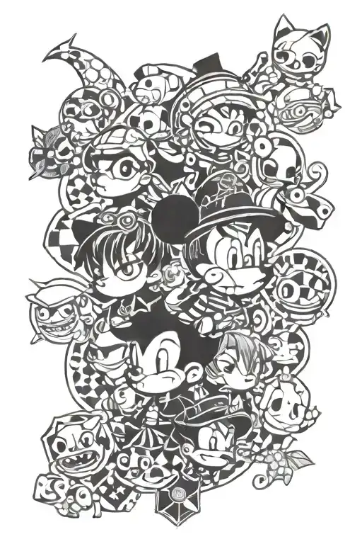 Patchwork Cartoon Characters