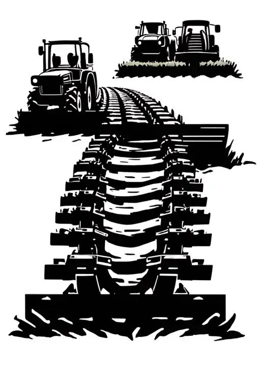 Tractor Tracks Going