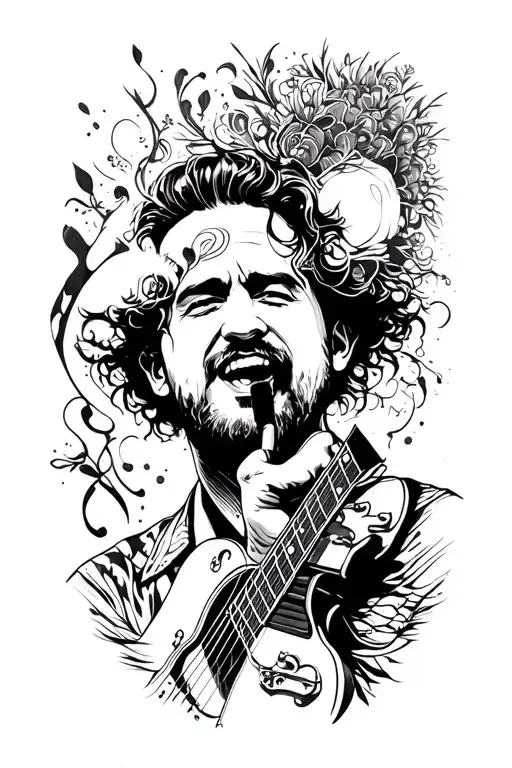 Man With Singing Melodiously